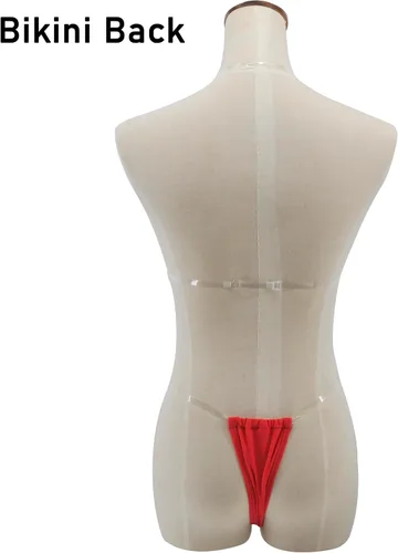Vista 4 de SHERRYLO Tanga Bikini Correas transparentes Cheeky Brasileño Micro Tangas Bikinis Traje de baño para las mujeres Sexy No Tan Line Traje de baño