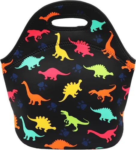 Vista 9 de Bolsa de almuerzo de neopreno aislada para mujeres, hombres, adultos, niños, adolescentes, adolescentes, niñas y niños pequeños