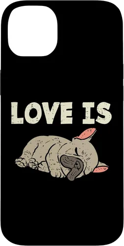 Vista 15 de Love is French Bulldog - Funda de regalo para iPhone 17