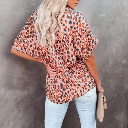 Vista 3 de Conjunto de camiseta elegante con estampado de rayas para mujer