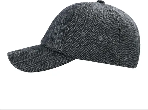 Vista 2 de BOTVELA Gorra de béisbol de lana para hombre, ajustable, sin estructura, sombrero de tweed
