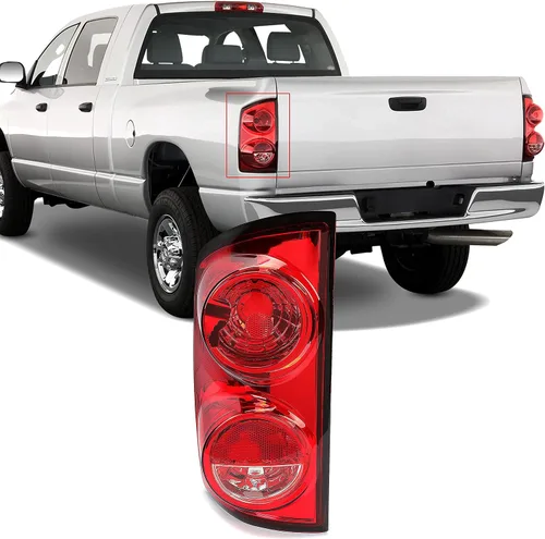 Vista 5 de HECASA Luz trasera compatible con Dodge Ram 1500/2500/3500 2007-2009 Pickup Conjunto de lámpara trasera de repuesto izquierdo para 55277303AB
