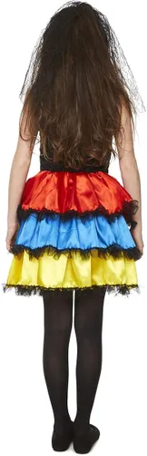 Vista 3 de Disfraz de Día de los Muertos para Niña - Accesorio para Fiesta de Halloween