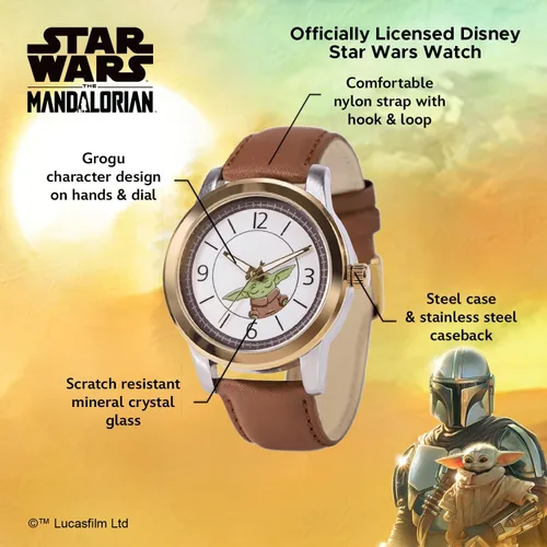 Vista 2 de Star Wars The Mandalorian Reloj de cuarzo analógico para adultos
