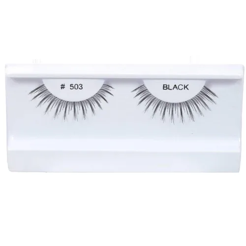 Vista 12 de 100 pares de pestañas postizas 100% cabello humano negro natural #412