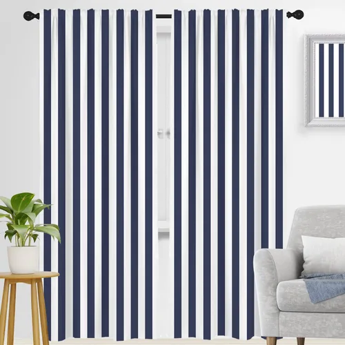 Vista 7 de zokyer Cortinas de ventana a rayas beige crema, modernas rayas verticales de 63 pulgadas de largo, 2 paneles, cortinas bohemias neutras para niños