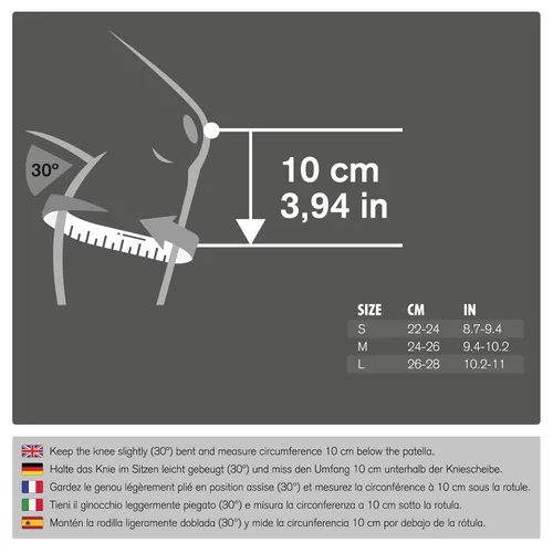 Vista 5 de Rehband Rodillera de neopreno para niños con apertura de rótula, soporte de rodilla para niños, 1 pieza o 1 par, rodillera apertura de rótula
