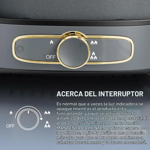 Vista 6 de Stariver Olla Caliente Eléctrica con Divisor, Grande de 6L Antiadherente Olla Eléctrica de Doble Sabor Shabu Shabu, Olla Caliente de 1500W con 3