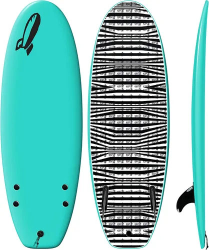 Vista 9 de Rock-It - Tabla de surf CHUB Soft Top de 4 pies y 10 pulgadas, para niños y mini, fácil de remar y maniobrable para principiantes Amarillo