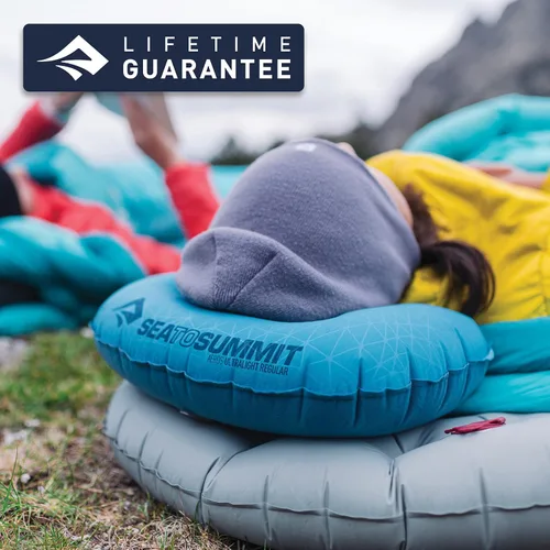Vista 6 de Sea to Summit Aeros - Almohada inflable ultraligera para acampar y viajar, regular (14.2 x 10.2), espuma marina Ultralight inflatable camping
