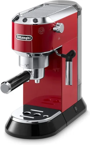 Vista 4 de Máquina de espresso de 15 bares, DeLonghi Dedica, Acero inoxidable 15-Bar Professional Pressure, Thermoblock Heating, Patented Manual Cappuccino