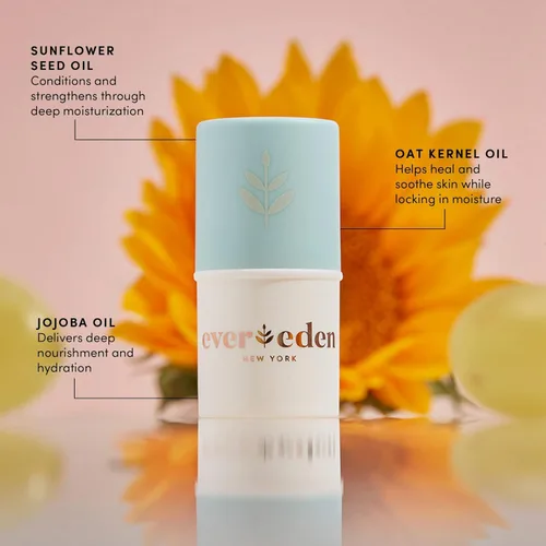 Vista 3 de Evereden Dry Relief DUO - Crema Facial (1.7oz) y Bálsamo Labial (0.13oz) - Paquete de Chapstick para Niños Pequeños y Crema para Bebés Limpio