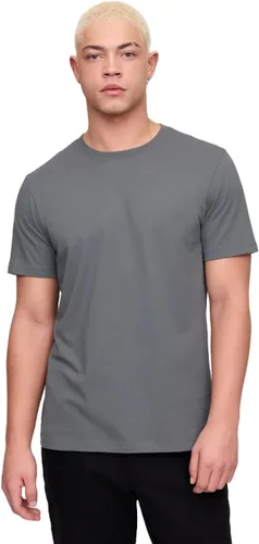 Vista 56 de Camiseta de cuello redondo Gap para hombre, mangas cortas, estilo casual Negro