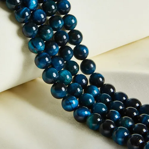Vista 19 de 60 piezas de cuentas de turquesa africana natural de 6 mm, cuentas de gema redondas sueltas para hacer joyas
