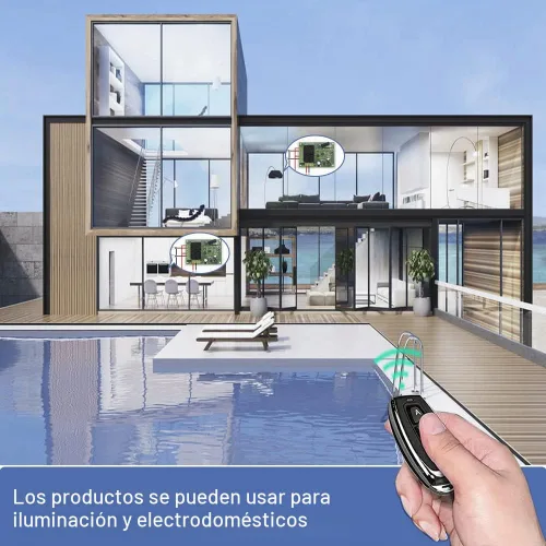 Vista 6 de QIACHIP Interruptor de control remoto inalámbrico DC 6V 12V 24V 2 canales