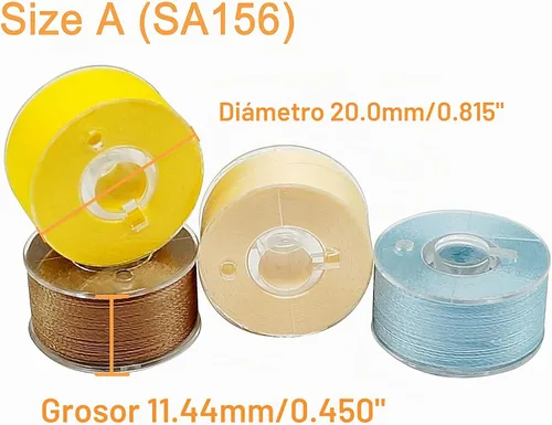 Vista 3 de New Brothread 25 piezas de colores surtidos 70D/2 (60WT) hilo de bobina preenrollado tamaño A SA156 para bordado y máquina de coser DIY hilo de 60WT