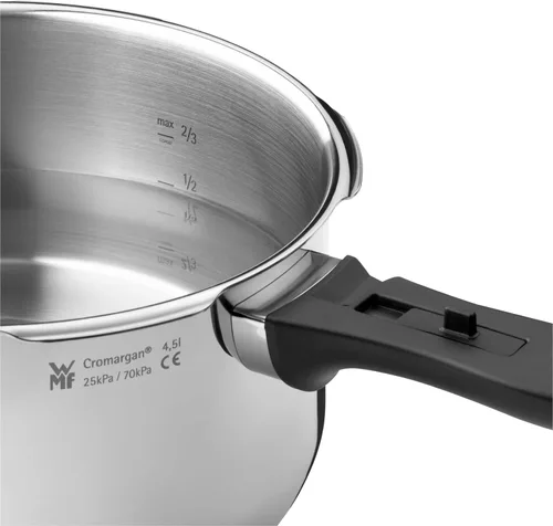 Vista 9 de WMF Perfect Plus - Cocina rápida Ø 8.7 in de diámetro 4 litros y medio con protección contra llama Cromargan Acero inoxidable para inducción