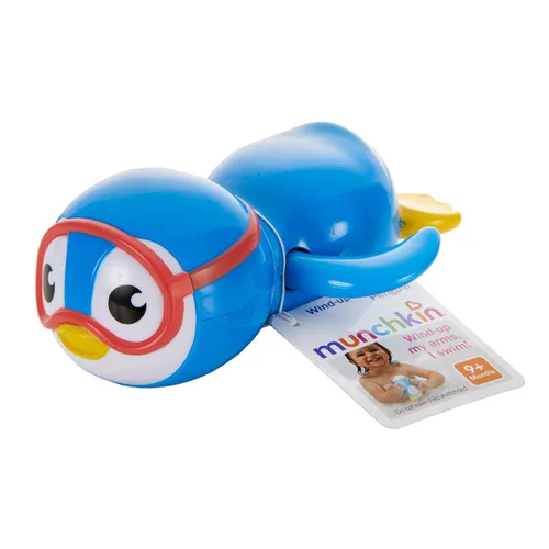 Vista 4 de Pingüino de juguete para baño y nadar, de Munchkin Wind Up, Azul