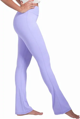 Vista 5 de Sunzel Butterflycra - Mini leggings acampanados de cintura alta para mujer, control de abdomen, pantalones de yoga casuales para yoga