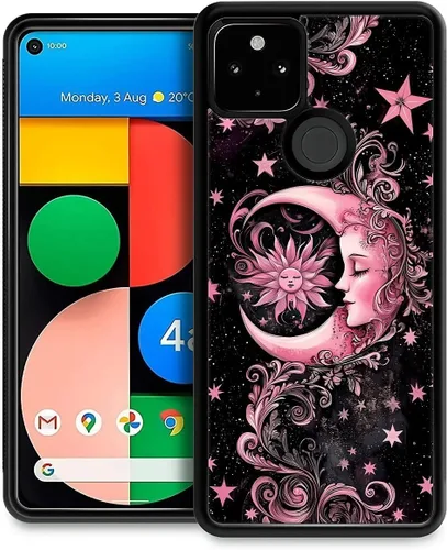 Vista 243 de Compatible con Google Pixel 4A 5G Mobile Case Creative Acrylic Back Panel Silicona Edge Case Slim Protección Especialmente para Google Pixel 4A 5G