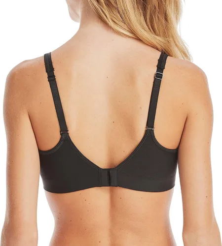 Vista 3 de Hanes - Brasier para mujer, sin varillas, con ajuste ComfortFlex Fit y tecnología SmoothTec, MHG199 Negro