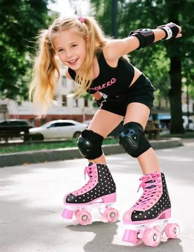 Vista 6 de SULIFEEL Patines de ruedas para niñas y mujeres con ruedas iluminadas y patrón de lunares, patines para niños y adultos para uso en interiores y al
