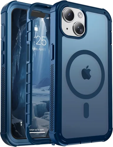 Vista 80 de jaroco - Funda magnética compatible con MagSafe para iPhone 11 de 6.1 pulgadas; protección de grado militar contra caídas, de doble capa