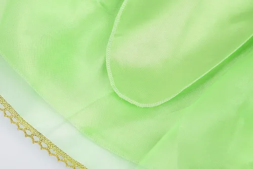 Vista 6 de ReliBeauty Disfraz de hada verde para niñas, vestido de tul de princesa para Halloween, con alas de mariposa