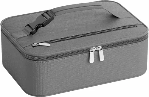 Vista 15 de Lonchera portátil para calentar alimentos - Fiambrera térmica para adultos - Bolsa térmica eléctrica con asa de hebilla, bolsas térmicas