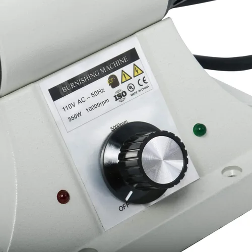 Vista 7 de Pulidora de cuero Lijadora 350W 0-8000RPM Máquina de pulido de cuero 110V máquina de pulir borde con 6 mangas de lijado