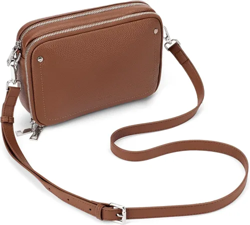 Vista 19 de befen Bolsos cruzados de cuero genuino para mujeres, carteras con billetera RFID incorporada para mujeres, bolso de hombro para cámara, carteras
