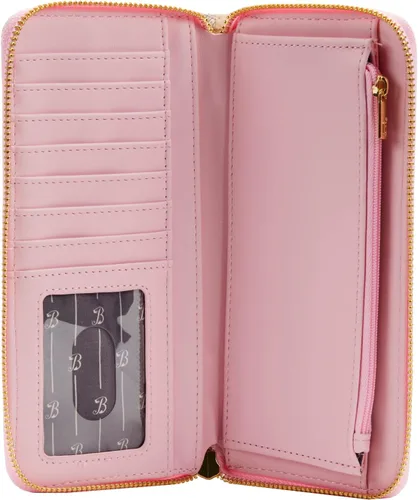 Vista 3 de Loungefly Disney Beauty and the Beast - Cartera con cremallera y estampado de Bella rosa Multi colorido Cartera con cremallera