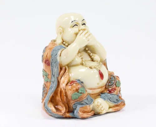 Vista 4 de We pay your sales tax Feng Shui Speak No Evil Happy Face Laughing Buddha Figurine Decoración del Hogar Estatua Regalo de Cumpleaños Regalo