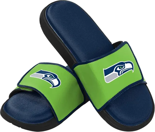 Vista 41 de FOCO mens NFL Team Logo Sport Shower Foam Slide Flip Flop Sandals
