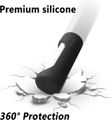 Vista 4 de Geiomoo Funda de silicona compatible con Nothing Ear Stick, cubierta protectora con mosquetón (negro)