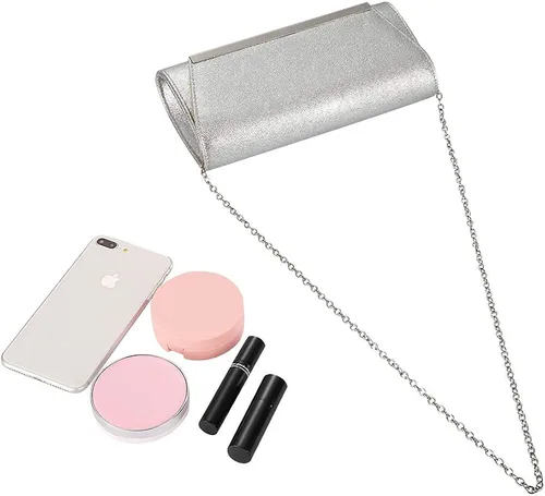 Vista 6 de BENCOMOM Bolso de mano de noche para mujer, para novia, graduación, bolso de hombro, bolso de boda, bolso de fiesta