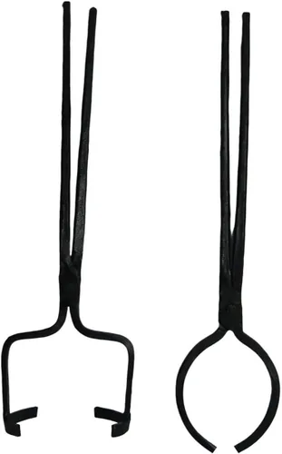 Vista 6 de Juego de pinzas de crisol de 55.1 lbs para fundir metal, herramientas de fundición de fundición, crisoles para verter y elevar, mandíbula de 6.7