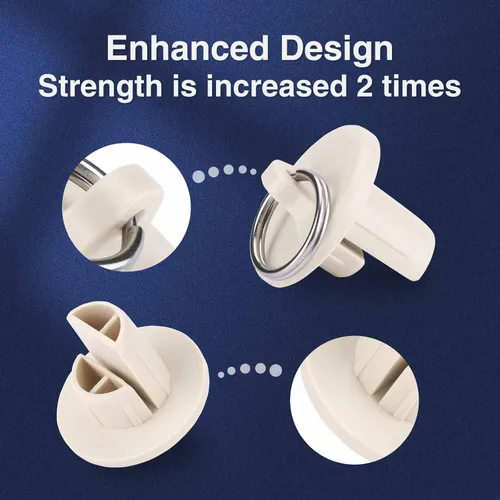 Vista 6 de Coolaroo - Piezas de repuesto para atar sombra y tapa de extremo con kit de anillo, resistencia a la intemperie, compatible con persianas