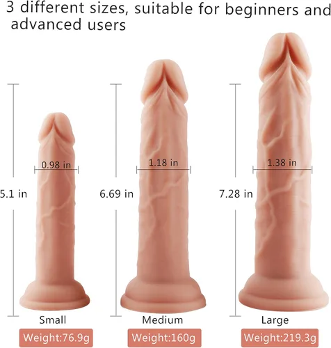 Vista 2 de Juegos de entrenamiento de enchufe anal, consolador anal de silicona de 3 tamaños con fuerte ventosa para hombres, juguetes sexuales para mujeres
