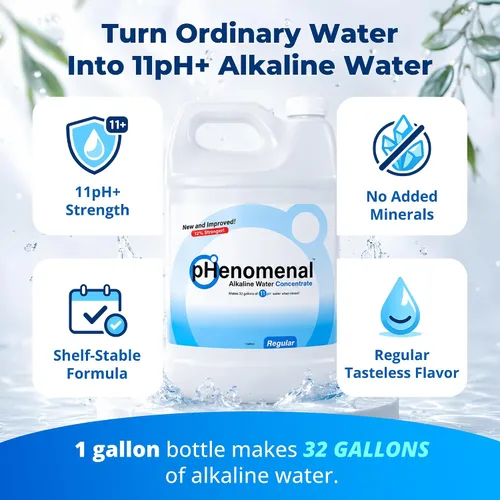 Vista 4 de Concentrado de agua alcalina fenomenal (con bomba), hace 32 galones de 11pH+, regular insípido