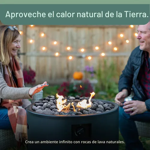 Vista 2 de Rocas de lava negra para hoguera, rocas de chimenea de gas, 2 a 3 pulgadas, 10 libras