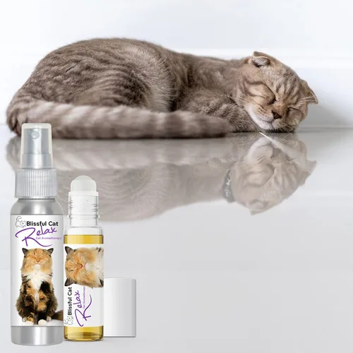 Vista 5 de The Blissful Cat Relax - Aromaterapia enrollable para la ansiedad de tu gato, 0.45 onzas