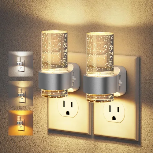 Vista 67 de JandCase Motion Sensor Night Light, Bubble Night Lights Plug into Wall