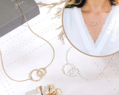 Vista 4 de HOPE LOVE SHINE Collar de regalo para mamá Regalo para mamá por primera vez para futura madre Regalos de embarazo para madres primerizas Joyería