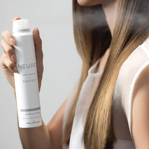Vista 6 de Neuro by Paul Mitchell Protect HeatCTRL - Laca para el cabello, preparación perfecta + acabado para peinar con calor, para todo tipo de cabello