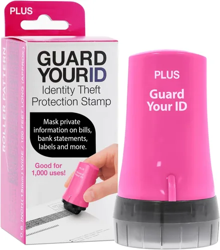 Vista 18 de Guard Your ID Advanced 2.0 Rodillos de goma para robo de identidad, borrador de dirección y prevención de seguridad (Paquete regular de 3, negro)