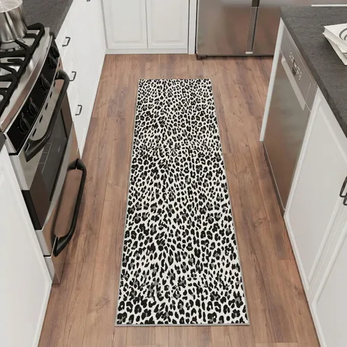 Vista 14 de Ottomanson Leopard Kitchen Rugs - Washable Runner Rug, Non Slip Entryway Rug, Durable Kitchen Mats for Floor - Stylish and Functional Home Decor