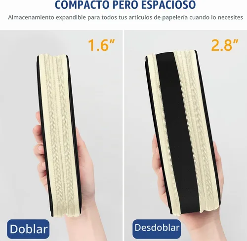 Vista 2 de FINPAC - Estuche expandible de gran capacidad, para lápices y rotuladores