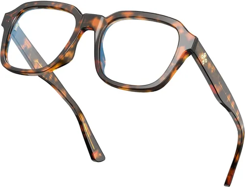 Vista 10 de VISOONE Oversized Cute Chunky Square Computer Glasses for Women Men BENNETT Blocking 99% Harmful Blue Light Anti Glare TR90 Lightweight Clear