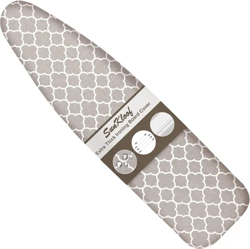 Vista 10 de Funda para tabla de planchar y almohadilla, resistente a las quemaduras y manchas, de 15 x 54 pulgadas, funda reflectante de silicona para tabla